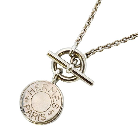HERMES Silver Necklace - Picture 1 of 8